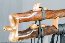 Walnut Native American Flute, Minor, Low E-4, #K20Ca